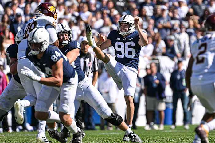 Penn State punter Barney Amor